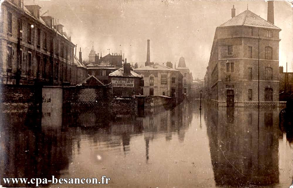 BESANÇON - Rue Gambetta - Inondations de 1910